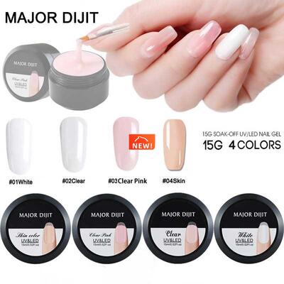 15g/Box Builder Gel White Clear Skin Color Fibre Glass Hard