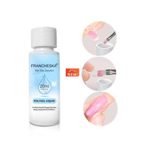 20ml Quick Builder Poly UV Gel Nails Permanent Liquid Slip