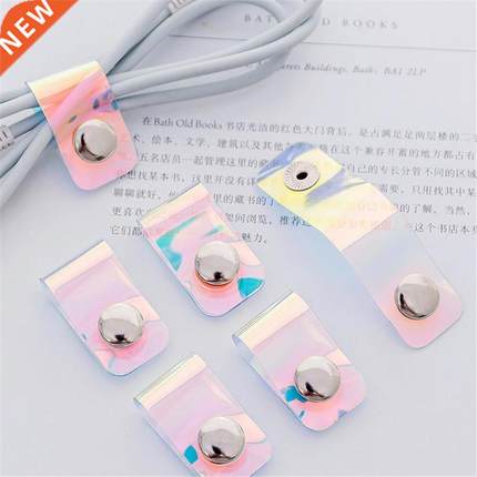 Earbuds Data Cable Line Storage Clip Snap Button Winder Ear