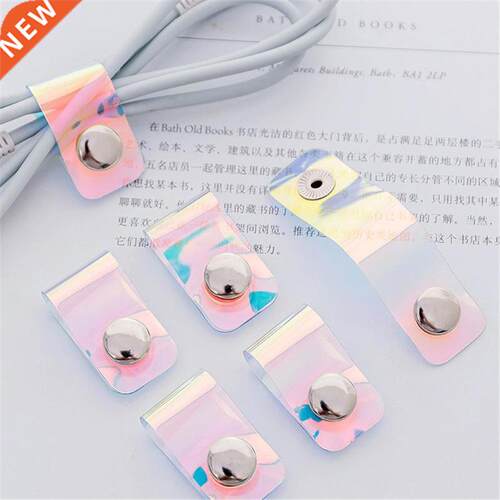 Earbuds Data Cable Line Storage Clip Snap Button Winder Ear