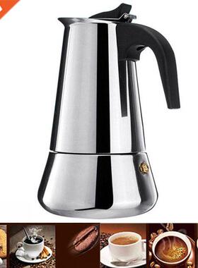 Coffee Pot Stainless Steel Filter Stove Top Mocha Coffee Pot