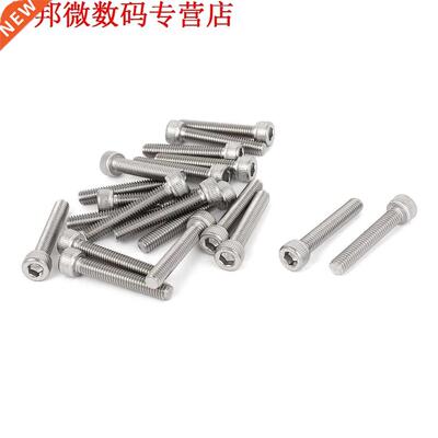 1mm Pitch M6x35mm Inbuskop Machine Schroeven Bouten 20 stks