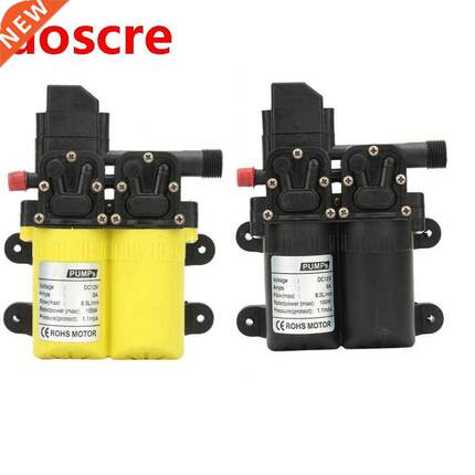 12V DC 100W Self Priming Water Pump Plastic shell 6-7L/min H