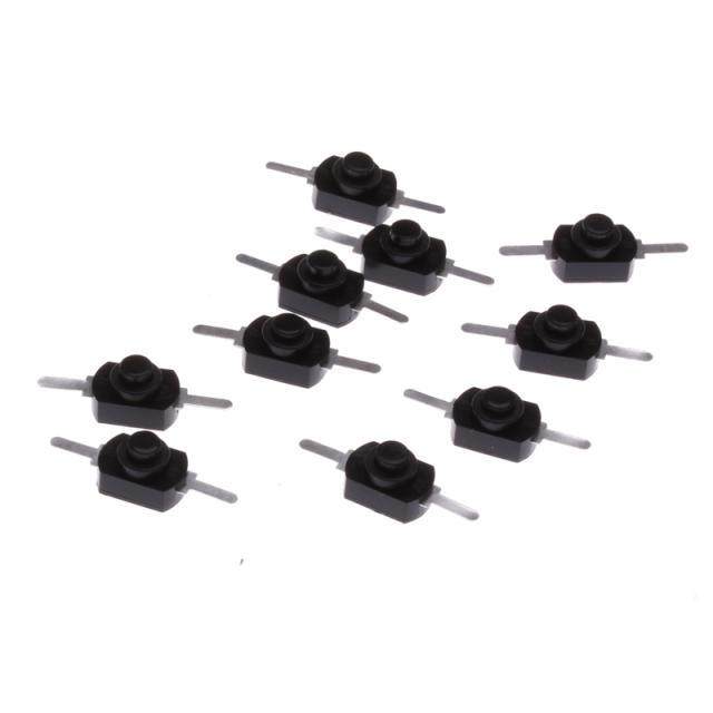 Plastic and Metal 10pcs 1A 30V DC 250V lack Latching On Of