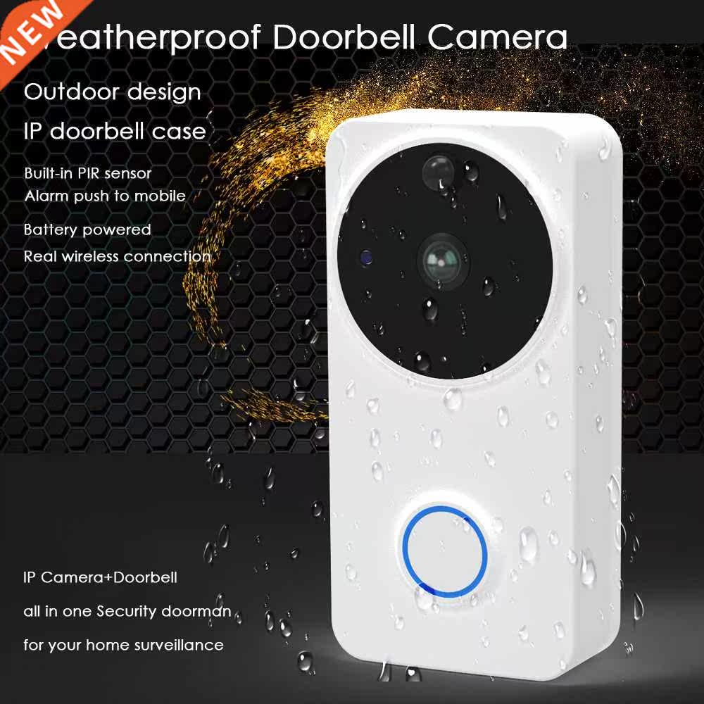 Video Doorbell Door Intercom Waterproof Door Phone Wifi Batt