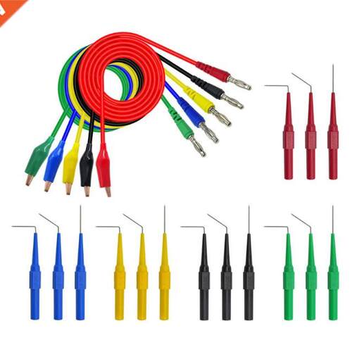 Cleqee P1920 20pcs/set Back Probe Kit Alligator Clip to 4mm