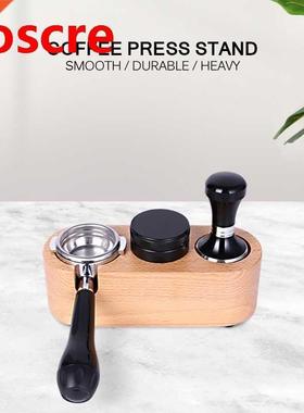 Coffee Flter Tamper Holder Sold wood Espresso Tamper Mat S