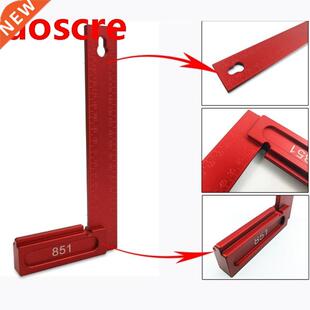 200mm L-Square Angle Ruler 90 Degree Hole Positioning Measur
