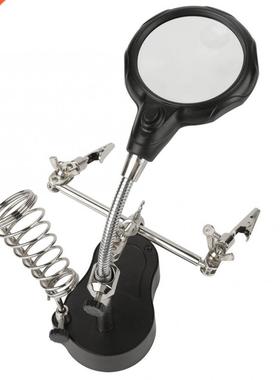 Soldering Iron Stand Helping Hand Auxiliary Clip Magnifying