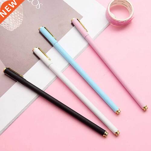 Cute 0.5mm Metal Gel Pens for School Writing Supply Quality