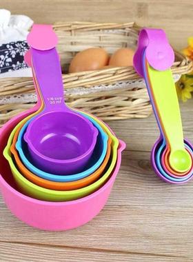 5pcs/set Measuring Spoons Colorful Plastic Measure Spoon Us