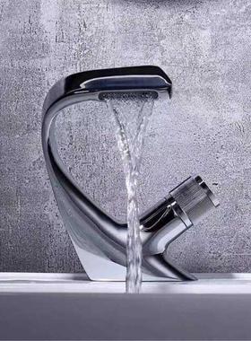 Black Faucet Bathroom Sink Faucets Hot Cold Water Mixer Cran