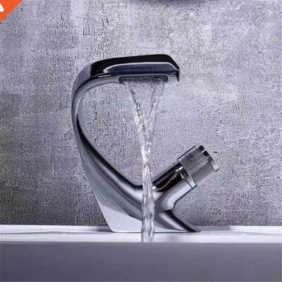 Black Faucet Bathroom Sink Faucets Hot Cold Water Mixer Cran