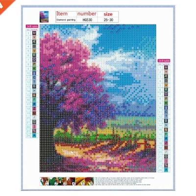 4 Pack Tree View 5D DIY Diamond Painting Kits Full Drill Rhi
