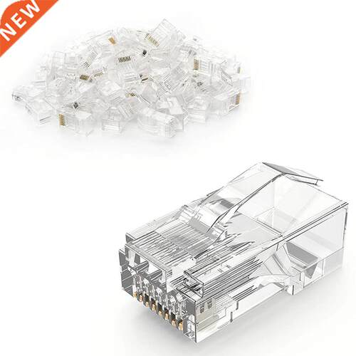 CAT6 RJ45 Connector 100 Pack,Cat6 RJ45 Ends 8P8C UTP Network