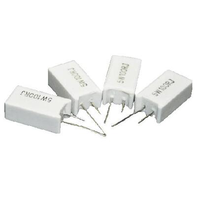 5 x 5W 100 Ohm 5% Radial Ceramic Cement Power Resistors