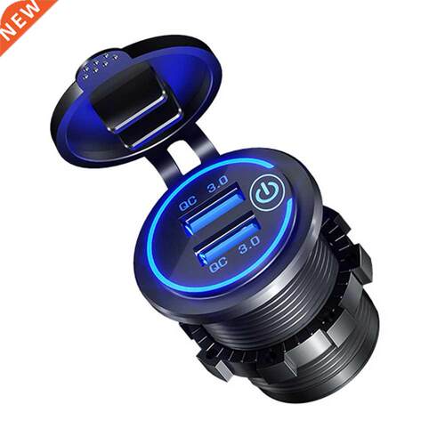 Power Outlet Dual USB Fast Waterproof Mobile Phone Universal