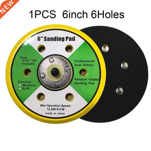 6inch 150mm Backing Pad Hook And Loop Sanding Pads Male Thre