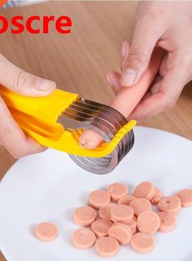 Stainless Steel Banana Sausage Fruit Vegetable Cutter Slicin