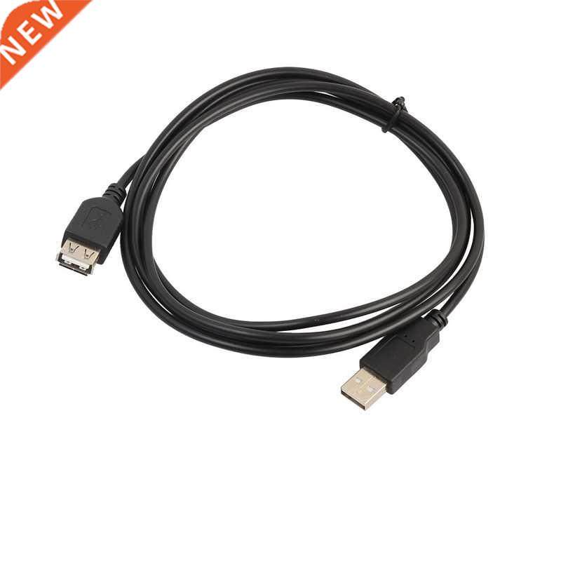 USB Male To Female Extension Cable Black Copper 0.6m1.8musb2