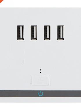 USB Port Wall Charger Outlet AC Power Receptacle Socket Plat