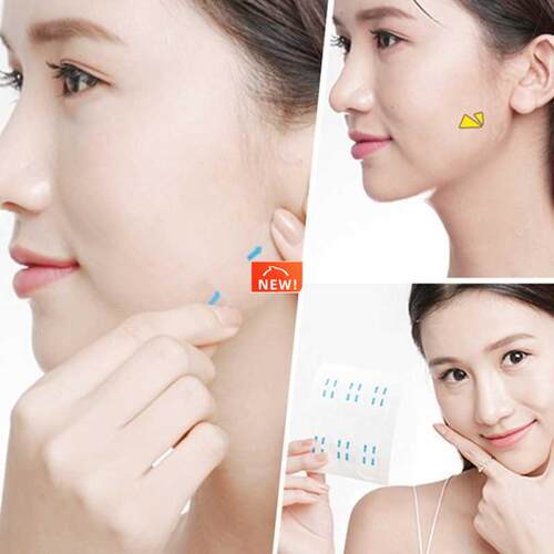 40/100 Pcs/Set Invisible Thin Face Stickers Face Facial