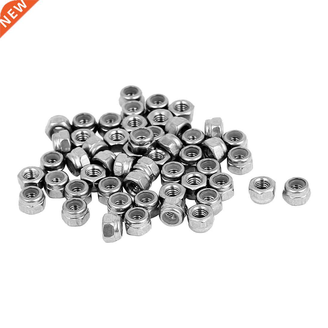 4 # 40 04Nylock Insert Hex Lock Nuts 100pcs