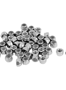 4 # 40 04Nylock Insert Hex Lock Nuts 100pcs