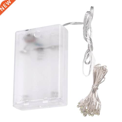 40LED 4m Silver Copper Wire Battery Operated String Fairy Li