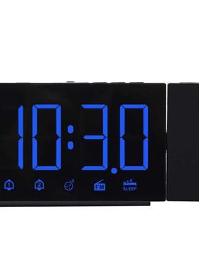 LED Digital 2 Alarm Clock USB Electronic Watch Wake Up FM Ra