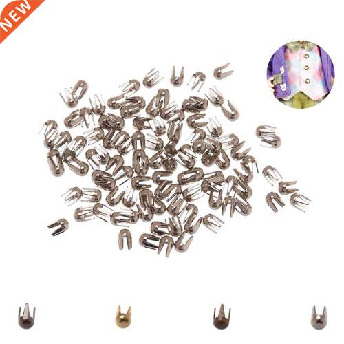 20/100Pcs/Pack 2/5/6mm Mn Buckle Round Bead Claw Hammer Su