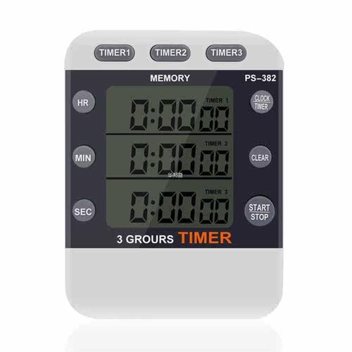 Loud Alarm Portable Clock Practical LCD Display Triple Count