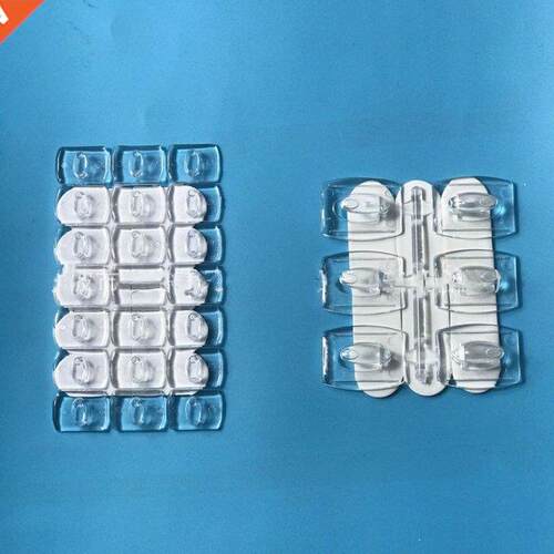 10/20Pcs Wall Hooks Removable Transparent Seemless Hook Rack