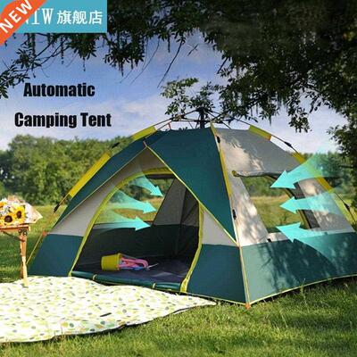 Protable Automatic Tent 2-4 Person Camping Tent Easy Instant