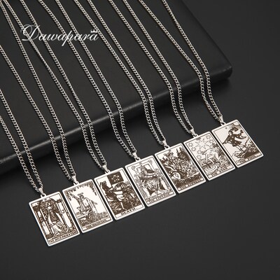 Dawapara Vintage Tarot Card Necklace The Major Arcana Pagan