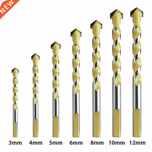 7Pcs 3/4/5/6/8/10/12mm Multifunctional Drill Bits Set Concre
