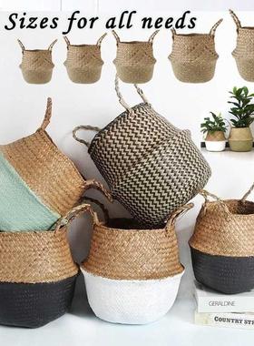 Handmade Woven Storage asket Folding Clthoes Laundry asket