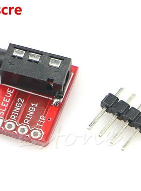 1 Pc TRRS 3.5mm Jack Stereo Headset Audio Breakout Board Ext