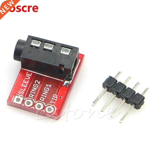 1 Pc TRRS 3.5mm Jack Stereo Headset Audio Breakout Board Ext