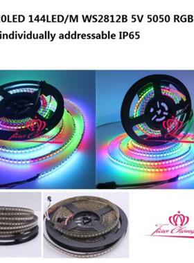 5M/Rolls 720LED 144LED M WS2812B 5V 5050 RGB Full Color indi