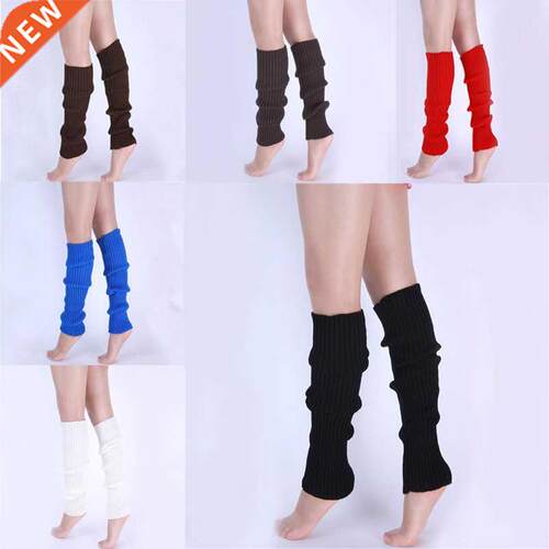 Punk Solid Black Cool Knit Long Socks Women Outdoor Knee Hig