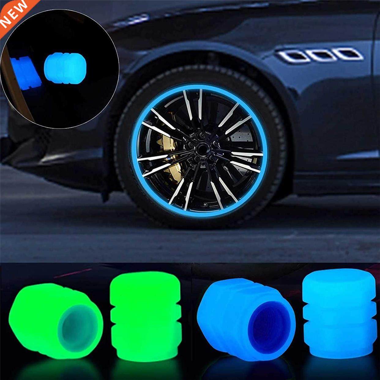 Universal Luminous Tire Valve Cap Car Wheel Hub Glowing Dust