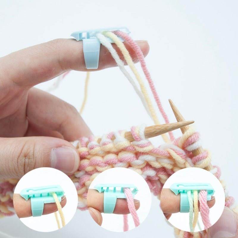 4pcs/set Finger Splitter Sweater Wool Knitting Tool 4 Yarn G