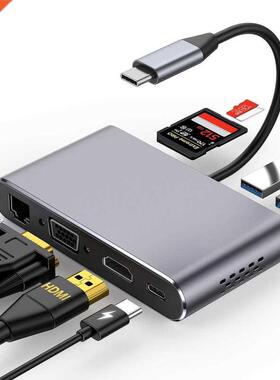 8 In 1 USB C Typec To HUB To RJ45 USB C HUB Type C To HDMI-c