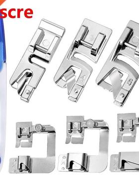 Sewing Machine Presser Foot Rolled Hemming Foot Kit for All
