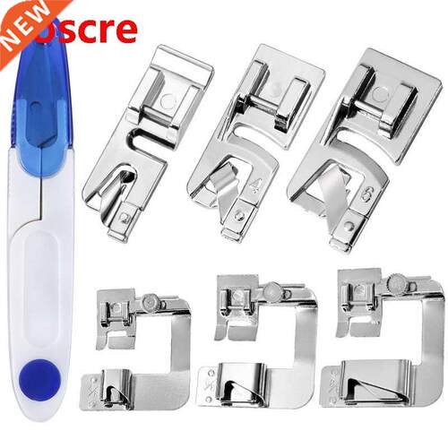 Sewing Machine Presser Foot Rolled Hemming Foot Kit for All