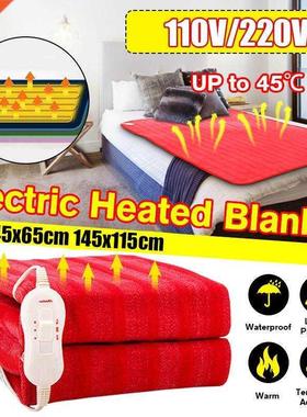 145x65cm 110V 220V Electric Blanket Thicker Heater Single Bo