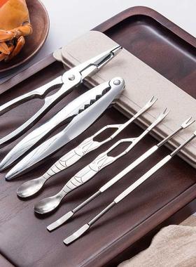 Seafood Tool Sets Crab Crackers Picks Spoons Set Stainless S