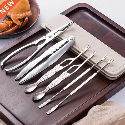 Seafood Tool Sets Crab Crackers Picks Spoons Set Stainless S