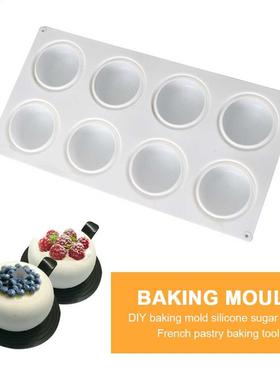 Round Silicone Cake Mold 3D DIY Chocolate Mould Fondant Muff